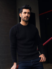 Black Knitted Jumper