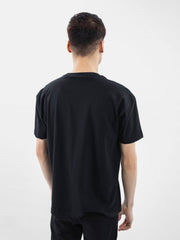 Black Over-Sized Printed T-Shirt