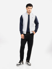 Ash Grey Sleeveless Zipper Jacket - Essential