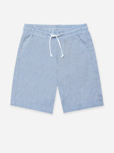 Ash Blue Linen Casual Shorts - Junior