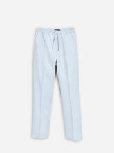 Ash White Linen Blended Pajama Trouser