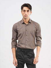 Auburn Brown Tartan Plaid Shirt