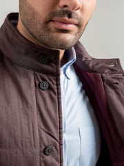 Auburn Sleeveless Herringbone Jacket