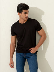 Basic Black Crew Neck T-shirt