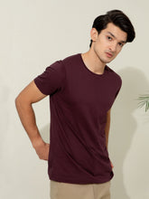 Basic Purple Crew Neck T-shirt
