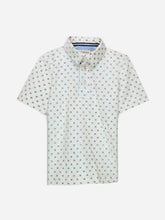 Beige Printed Polo Shirt
