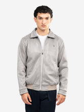 Beige Suede Casual Collar Jacket