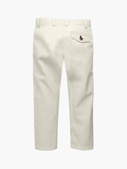 Beige Twill Casual Trouser
