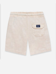Beige Linen Casual Shorts - Junior