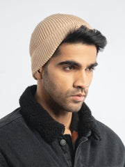 Beige Beanie Cap