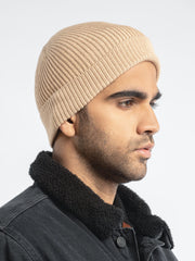 Beige Beanie Cap