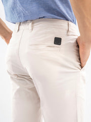 Beige Cotton Chinos