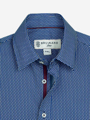 Black & Blue Printed Casual Long Sleeve Shirt