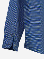 Black & Blue Printed Casual Long Sleeve Shirt