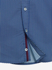 Black & Blue Printed Casual Long Sleeve Shirt