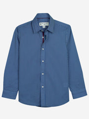 Black & Blue Printed Casual Long Sleeve Shirt