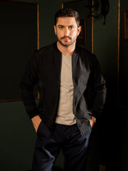 Black Bomber Jacket
