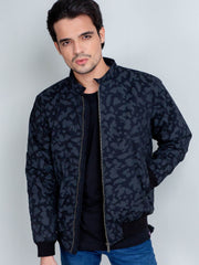 Black Camouflage Quilted Jacket