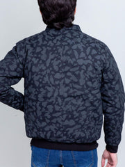 Black Camouflage Quilted Jacket