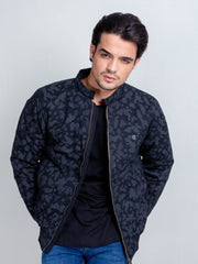 Black Camouflage Quilted Jacket