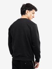 Black Heavy Crew Neck Sweatshirt