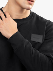 Black Heavy Crew Neck Sweatshirt