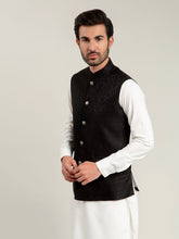 Black Jacquard Waistcoat