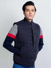 Black Knitted Sleeveless Vest