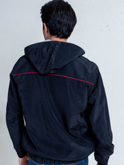 Black Lightweight Sporty Hoodie