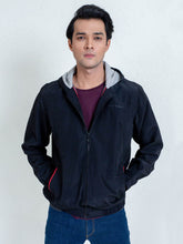 Black Lightweight Sporty Hoodie