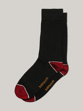 Black & Maroon Cotton Socks