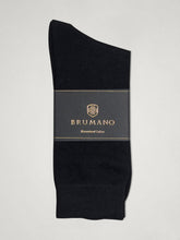 Black Mercerized Patterned Socks