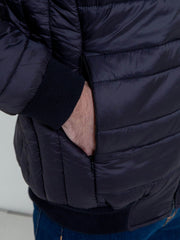 Black Nylon Puffer Jacket