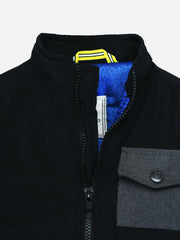 Black Quilted Casual Jacket