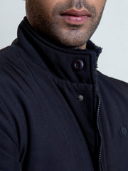 Black Quilted Long Coat Jacket - Limited Edition