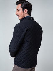 Black Quilted Padded Jacket
