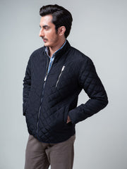 Black Quilted Padded Jacket