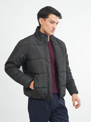 Black Quilted Puffer Jacket