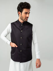 Black Satin Waistcoat