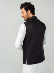 Black Satin Waistcoat