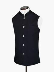 Black Satin Waistcoat