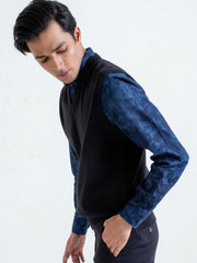 Black Sleeveless Sweater
