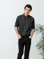 Black Striped Shirt