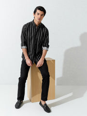 Black Striped Shirt