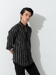Black Striped Shirt