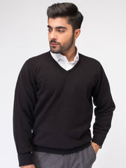 Black V-Neck Sweater