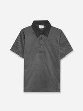 Black Dobby Casual Polo - Junior