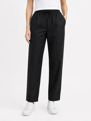 Black Light Weight Woven Pajama - Women