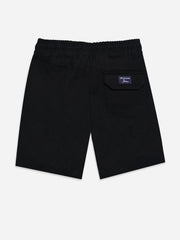 Black Linen Casual Shorts - Junior