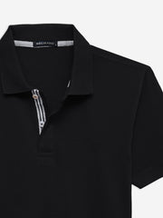 Black 100% Cotton Basic Polo